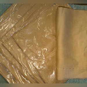 Kim Seybert Gold Linen Fabric Napkins - SET OF 6 -New in package - HOT DEAL